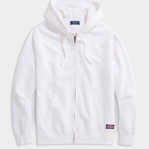 Vineyard Vines Surf Terry Full-Zip Hoodie White • New Factory Sealed